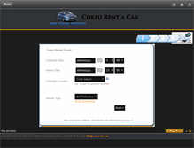 Tablet Screenshot of corfucar-hire.com